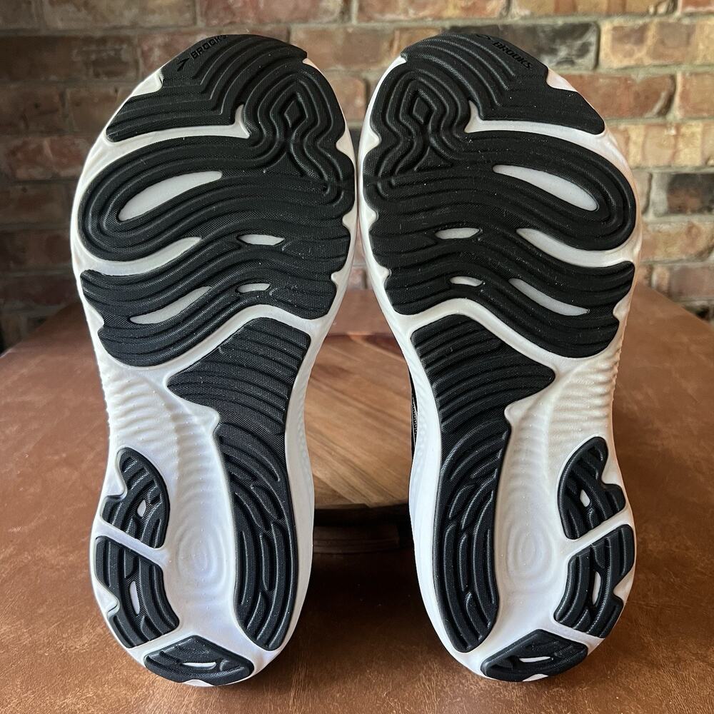 Brooks Glycerin GTS 22 Supportive Mens 11 Black White Running Shoes Sneakers - Picture 6 of 16